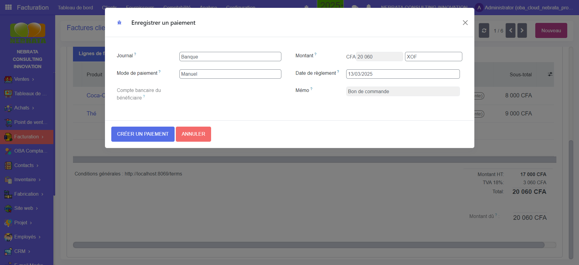 Tableau de bord automation